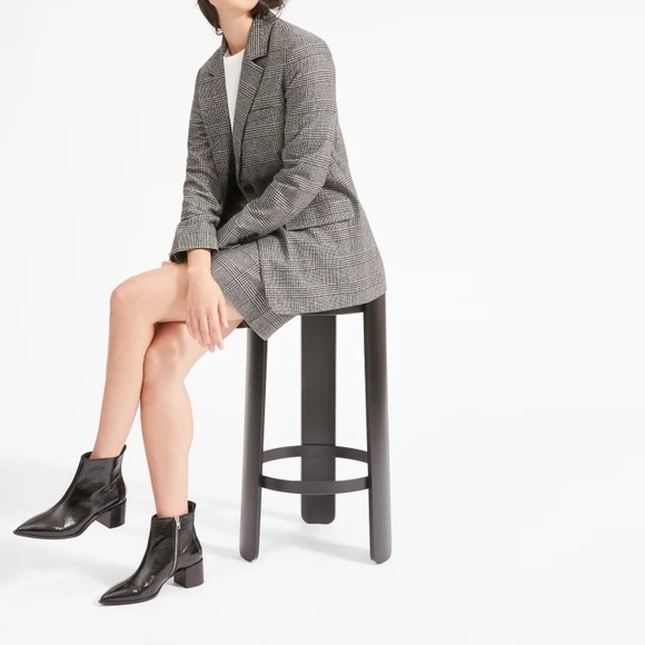 Everlane Glossy Black Boss Booties - Size 8 - Picture 5 of 10